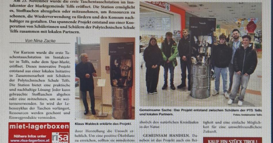 Taschentauschstation